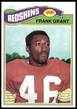 Frank Grant 1977 Topps football card