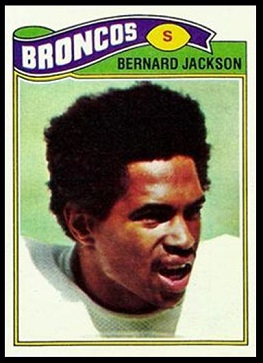 Bernard Jackson 1977 Topps football card