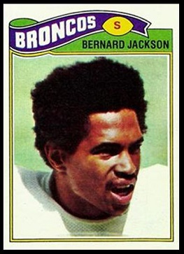 Bernard Jackson 1977 Topps football card Bernard Jackson 1977 Topps football card