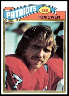 Tom Owen 1977 Topps football card