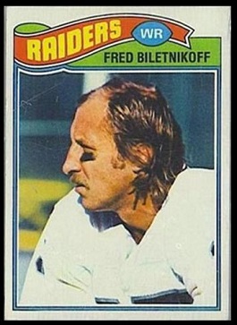 fred biletnikoff topps 1977