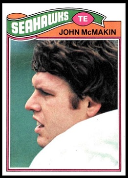 John McMakin 1977 Topps football card