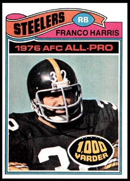 Franco Harris 1977 Topps football card