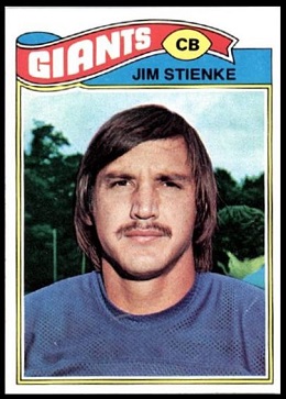 Jim Stienke 1977 Topps football card Jim Stienke 1977 Topps football card
