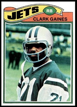 Clark Gaines 1977 Topps football card