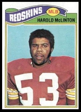 Harold McLinton 1977 Topps football card