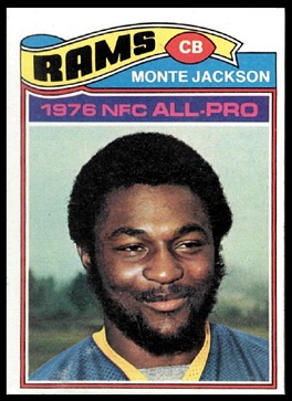 Monte Jackson 1977 Topps football card