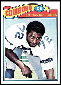 Ed Jones 1977 Topps football card