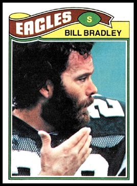 Bill Bradley 1977 Topps football card