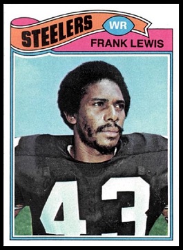 Frank Lewis 1977 Topps football card