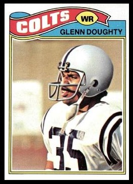 Glenn Doughty 1977 Topps football card