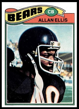 Allan Ellis 1977 Topps football card