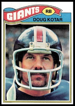 Doug Kotar 1977 Topps football card