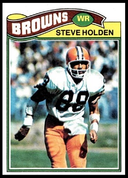 Steve Holden 1977 Topps football card