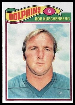 Bob Kuechenberg 1977 Topps football card