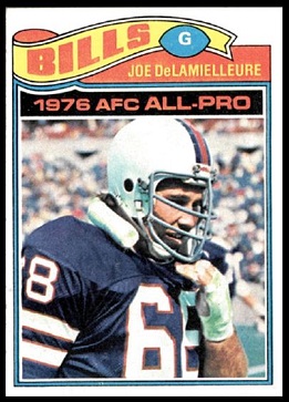 Joe DeLamielleure 1977 Topps football card