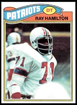 Ray Hamilton 1977 Topps football card