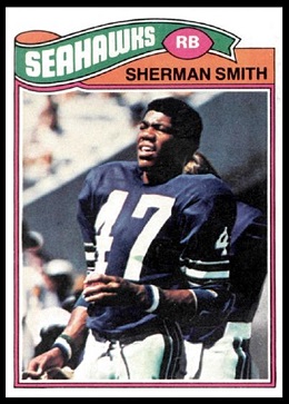 Sherman Smith 1977 Topps football card