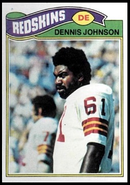 Dennis Johnson 1977 Topps football card