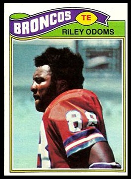 Riley Odoms 1977 Topps football card