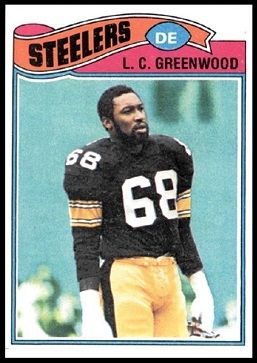 L.C. Greenwood 1977 Topps football card