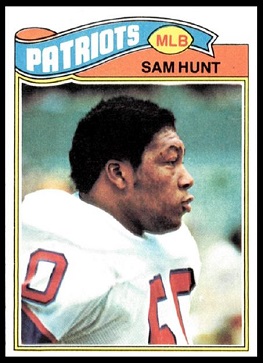 Sam Hunt 1977 Topps football card