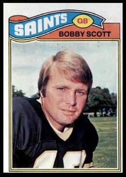 Bobby Scott 1977 Topps football card