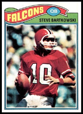 Steve Bartkowski 1977 Topps football card