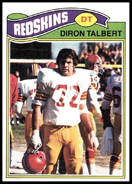 Diron Talbert 1977 Topps football card