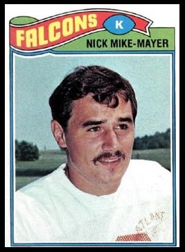Nick Mike-Mayer 1977 Topps football card
