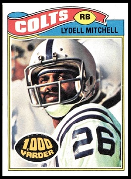 Lydell Mitchell 1977 Topps football card