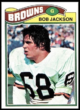 Bob Jackson 1977 Topps football card