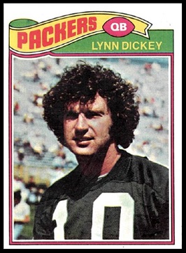 Lynn Dickey 1977 Topps football card Lynn Dickey 1977 Topps football card