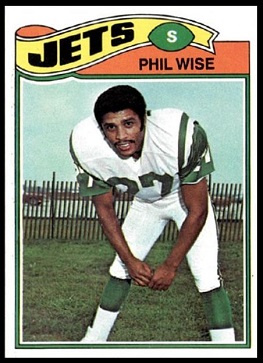 Phil Wise 1977 Topps football card