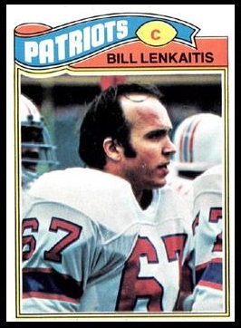 Bill Lenkaitis 1977 Topps football card