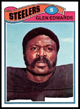 Glen Edwards 1977 Topps football card