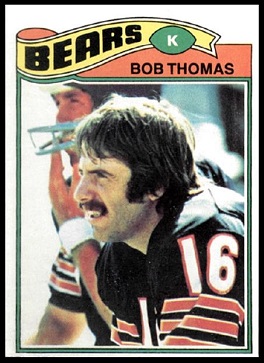 Bob Thomas 1977 Topps football card