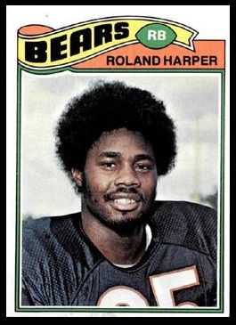 Roland Harper 1977 Topps football card