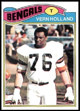 Vern Holland 1977 Topps football card