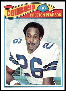 Preston Pearson 1977 Topps football card