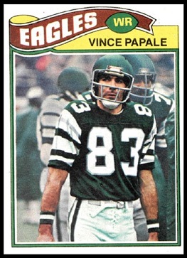 Vince Papale 1977 Topps football card