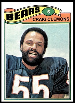 Craig Clemons 1977 Topps football card