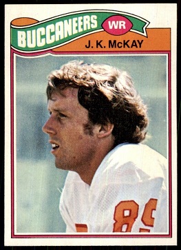 J.K. McKay 1977 Topps football card