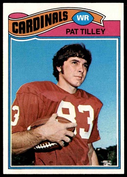 Pat Tilley 1977 Topps football card