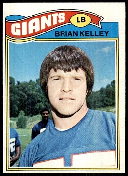 Brian Kelley 1977 Topps football card