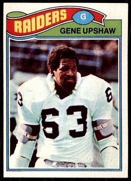 Gene Upshaw 1977 Topps football card