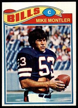 Mike Montler 1977 Topps football card