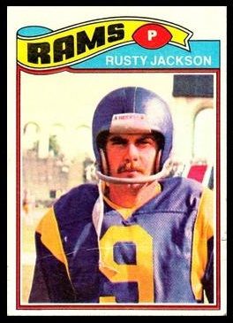 Rusty Jackson 1977 Topps football card