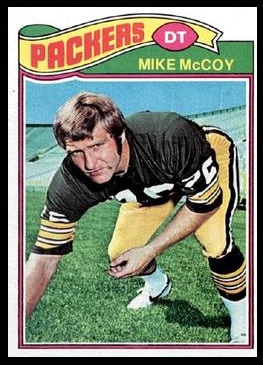 Mike McCoy 1977 Topps football card