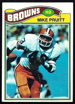 Mike Pruitt 1977 Topps football card